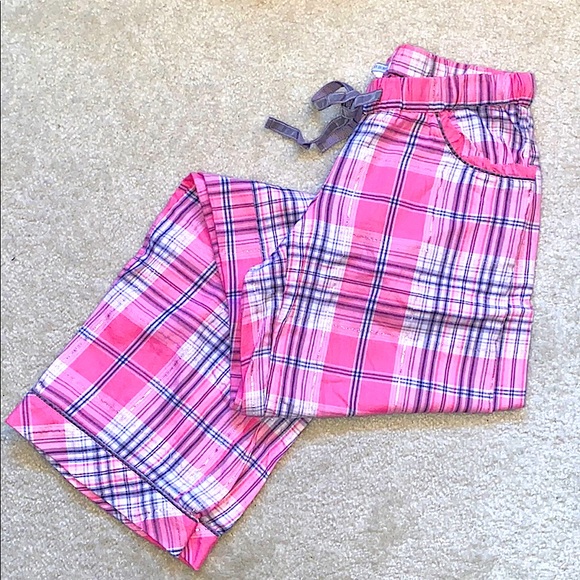 Victoria's Secret Other - Victoria’s Secret Cotton Plaid Pajama Lounge Pants